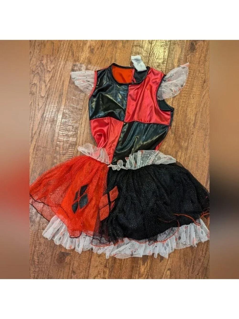 Rubie's Harley Quinn Deluxe Child Costume Tutu Dress Size Large 10-12